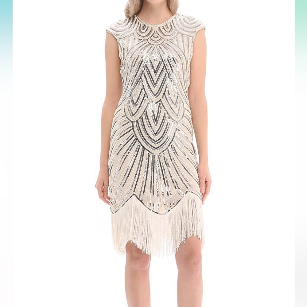 Gatsby Style Flapper Sequin Dress. - image 2